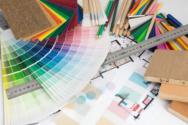 انتخاب رنگ و مواد برای طراحی و نوسازی خانه