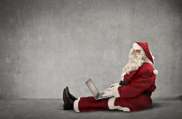 بابا نوئل از تکنولوژی استفاده می کند