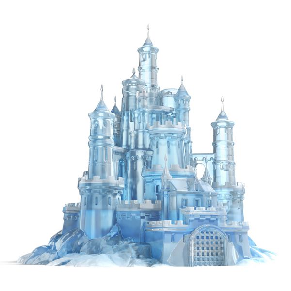 تصویر 3D یخ قلعه
