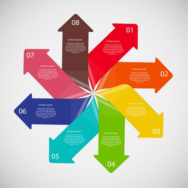 عناصر طراحی infographic برای تصویر برداری برداری کسب و کار شما