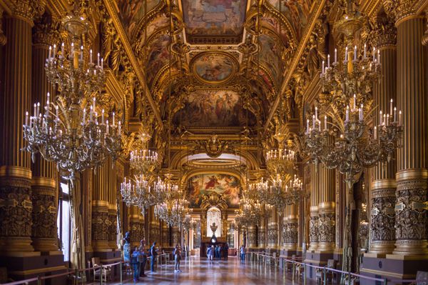 PARIS FRANCE ژوئن 6 2015 داخل کاخ گارنیر اپرا گارنیر در پاریس فرانسه در اصل Salle des Capucines نامیده می شد
