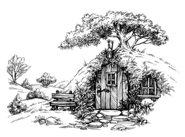خانه کوتوله در طرح های جنگل