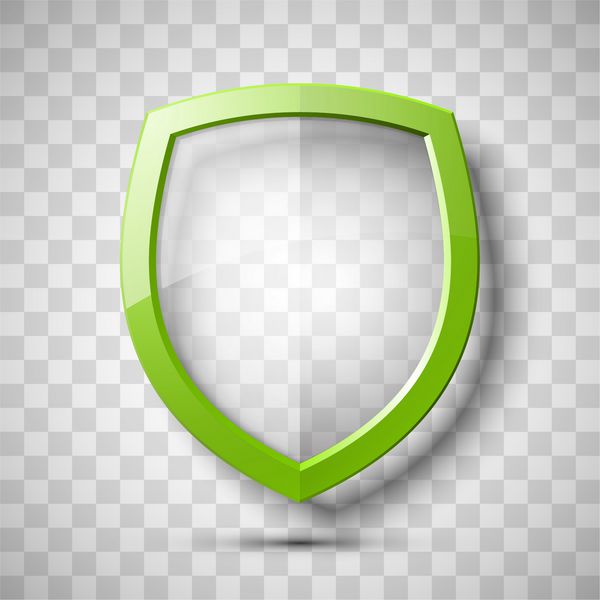 مفهوم شفاف سپر حفاظت نماد نشان ایمنی بنر حریم خصوصی برچسب امنیتی برچسب دفاع نمایش شکل دشنه تصویر بردار