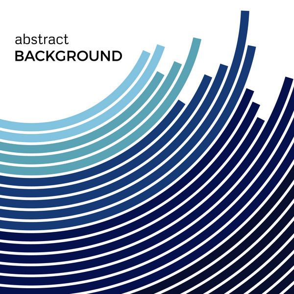 پس زمینه انتزاعی با خطوط آبی رنگ آبی روشن محافل رنگی با جای دادن متن خود در یک زمینه سفید