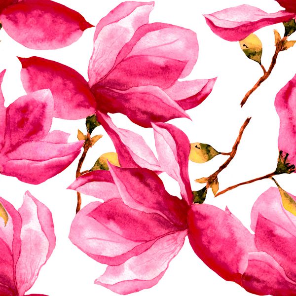 الگوی گل بدون درز Magnolia