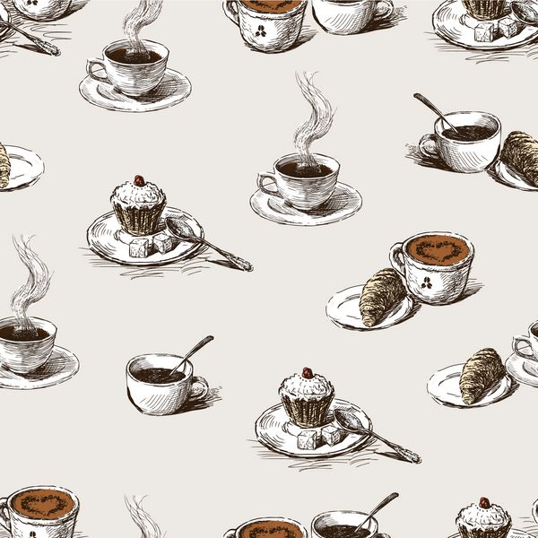 الگوی فنجان قهوه