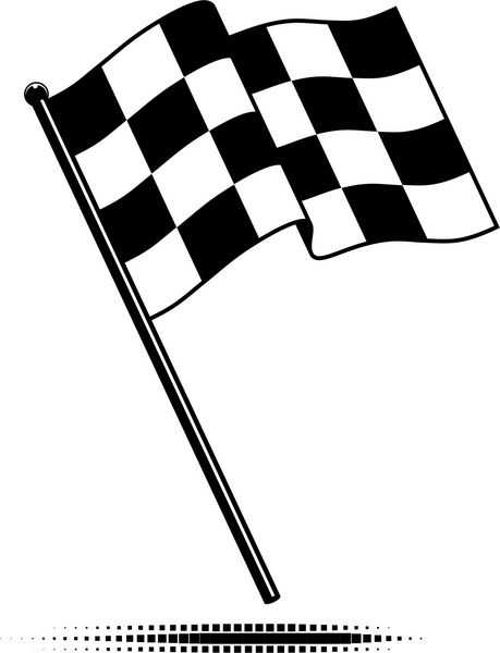 پرچم یکپارچه پرچم برداری تکان دادن پرچم بالای قطب طراحی سیاه و سفید بدون شیب سایه زمین اختیاری