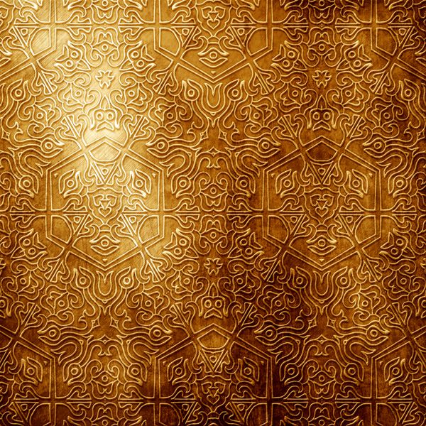 ورق فلز طلا با تزئین کلاسیک مجموعه پرنعمت