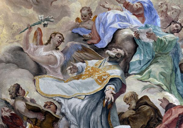 نقاشی در کلیسای فلورانس ایتالیا