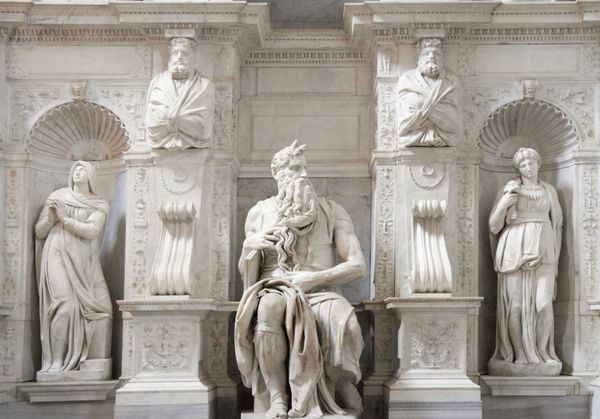 مجسمه موسی میکل آنژ سان پیترو در وینکلی رم ایتالیا
