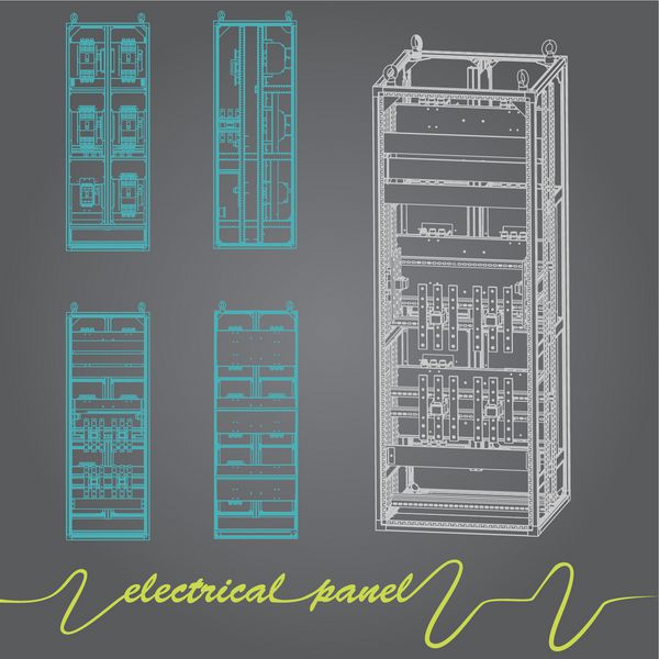 طراحی پانل الکتریکی در یک کارخانه خط مونتاژ کنترل ها و سوئیچ ها