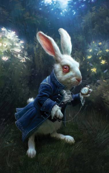 تصویر خرگوش از شخصیت های آلیس در سرزمین عجایب