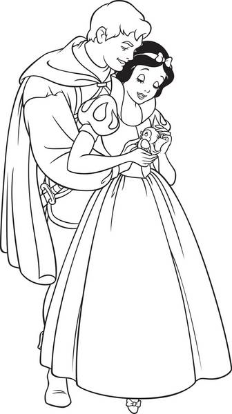 سفید برفی در آغوش پرنس