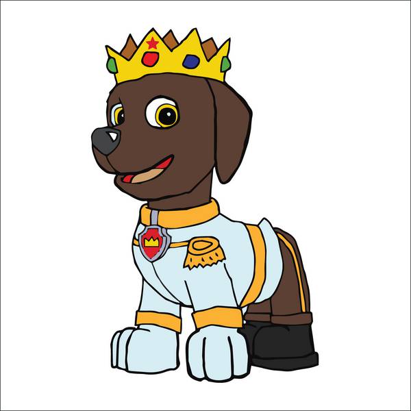 زوما از کارتون سگ های نگهبان در لباس سلطنتی