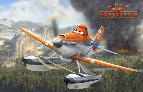 داستی بر فراز جنگل آتش گرفته از کارتون هواپیما ها