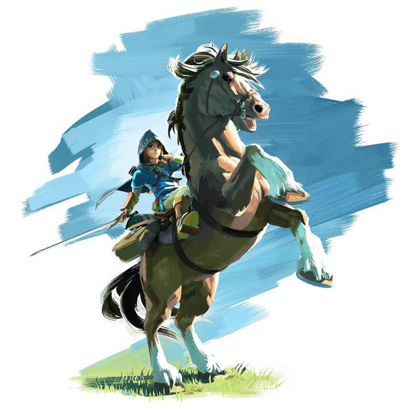 جنجگجوی در کارتون زلدا سوار بر اسب