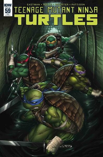 جلد کتاب کمیک لاکپشت های نینجا