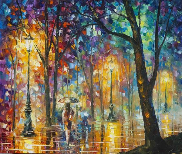 نقاشی روز بارانی اثر لئونید افرموف