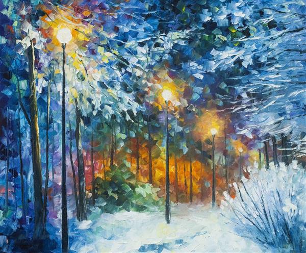 نقاشی زمستان اثر لئونید افرموف