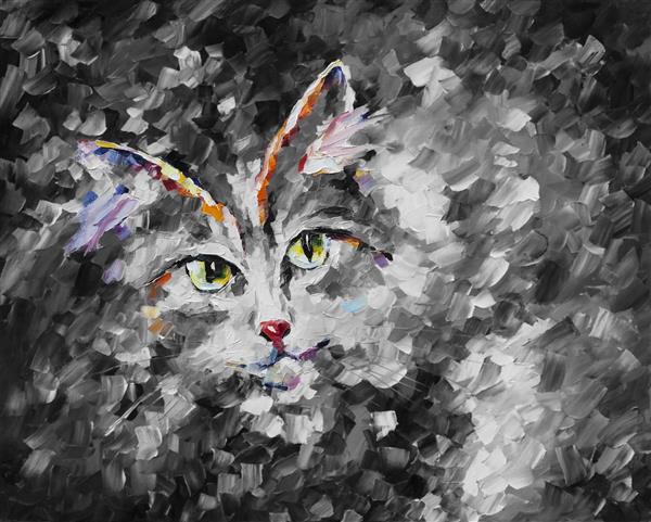 نقاشی گربه اثر لئونید افرموف