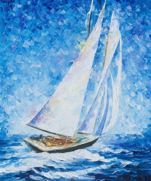 نقاشی قایق اثر لئونید افرموف