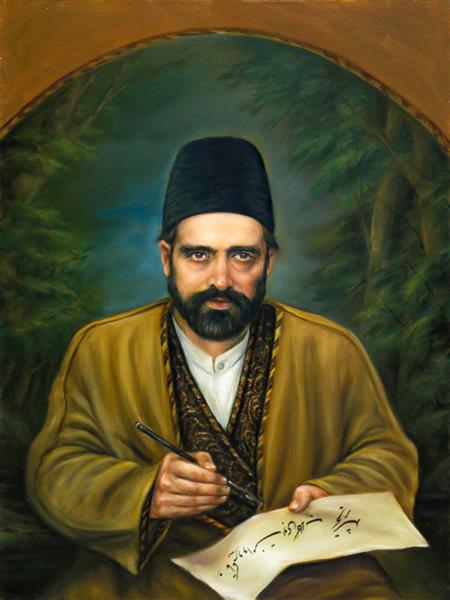 میرزا کاظم تهرانی تابلو نقاشی رنگ روغن