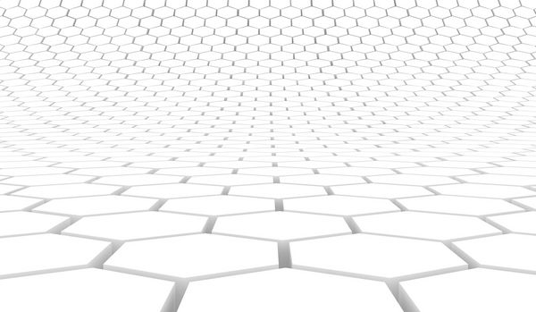 بافت پس زمینه شش ضلعی Duotone تصویر رندر سه بعدی زمینه انتزاعی آینده گرایانه