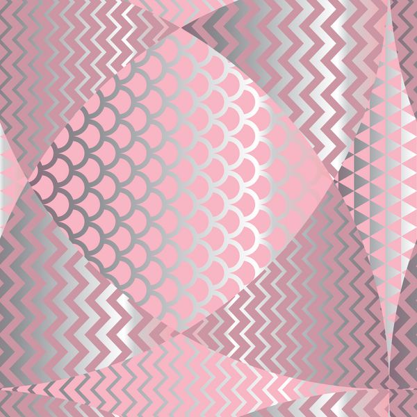 الگوی هندسی انتزاعی در مقیاس ماهی پس زمینه تکرار شونده تزئینی رنگی پاستلی تصویر برداری سهام برای پارچه کاغذ بسته بندی بسته بندی طراحی سطح