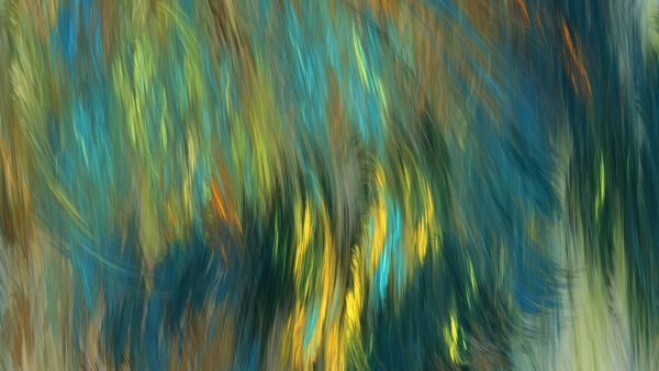 بافت نقاشی شده سکته های هرج و مرج آبی زرد و سبز پیش زمینه فراکتال هنر دیجیتال فانتزی رندر سه بعدی