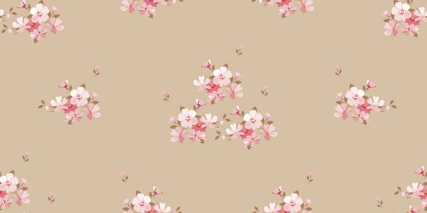 الگوی گلدار پرنعمت زمینه گل بدون درز برای بسته بندی منسوجات کاغذ دیواری وکتور شکوفا بافت