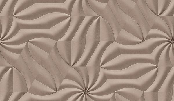 شبیه سازی کاشی های نرم چرمی قهوه ای پانل های سه بعدی بافت واقع بینانه بدون درز با کیفیت بالا