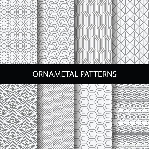 الگوهای قهوه ای مختلف طراحی رسمی و هندسی وکتور الگوهای Swatches الگوهای بی انتها را می توان برای کاغذ دیواری الگوی پر کردن صفحه وب پس زمینه سطح استفاده کرد