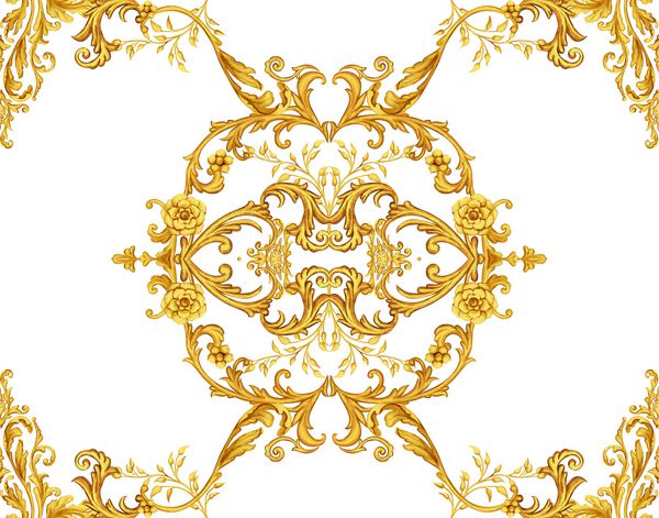 ترکیب تزئینی باروک طلایی