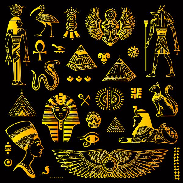 مجموعه قومی قبیله ای از نمادهای مصری