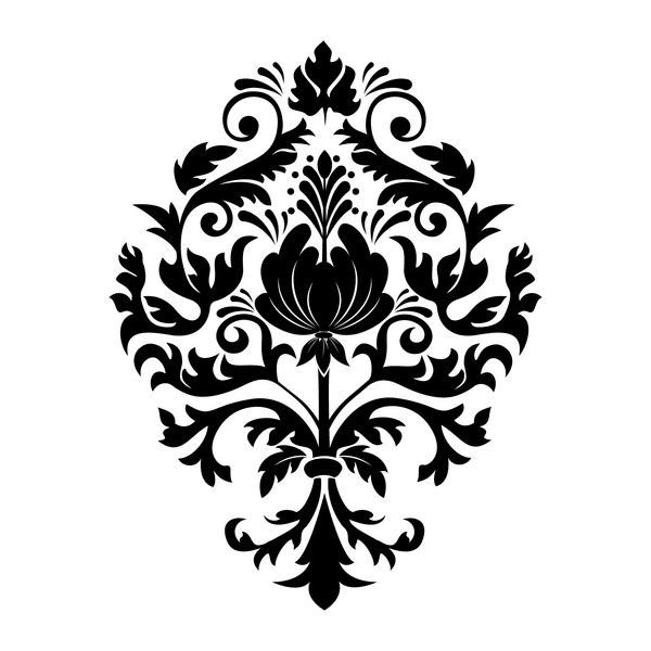 وکتور عنصر Damask یک توهم مرکزی داساسک جدا شده لوکس کلاسیک زینتی قدیمی با سبک قدیمی بافت ویکتوریا سلطنتی برای تصاویر پس زمینه پارچه بسته بندی