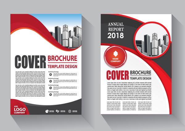 طرح قالب بروشور گزارش سالیانه طرح جلد مجله بروشور یا جزوه در A4 با اشکال هندسی در پس زمینه چند ضلعی