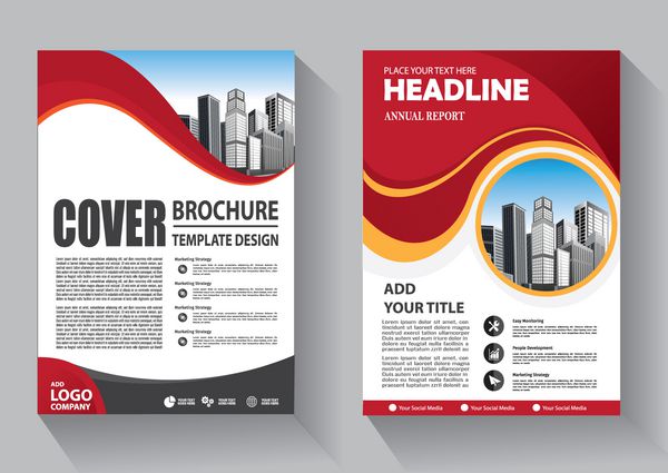 طرح قالب بروشور گزارش سالیانه طرح جلد مجله بروشور یا جزوه در A4 با اشکال هندسی در پس زمینه چند ضلعی