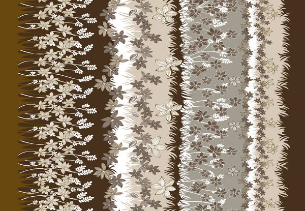 الگوی گل برای منسوجات الگوی پر سطح چاپ روسری ابریشمی