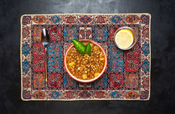 آداسی خورش عدس ایرانی غذاهای عربی