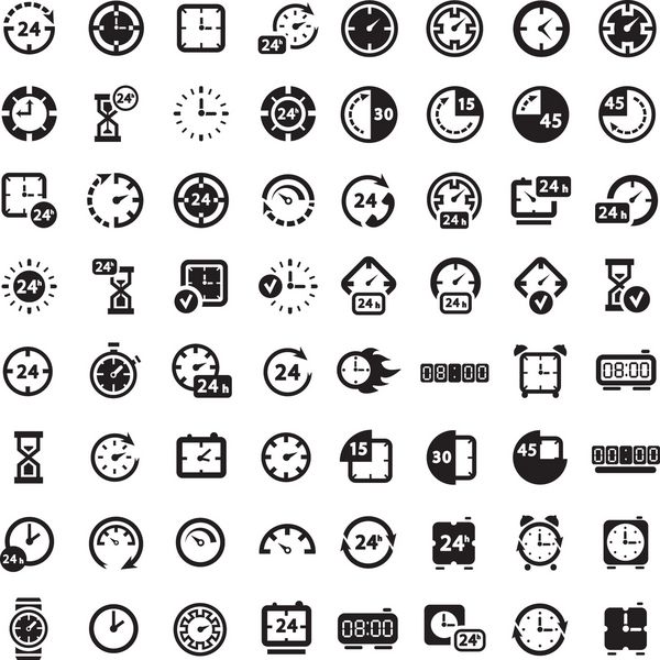 64 Icon Icon مجموعه ای برای وب و موبایل همه عناصر گروه بندی می شوند
