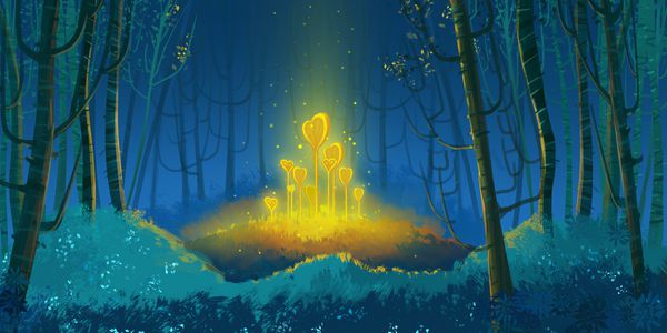 جنگل فانتزی شگفت انگیز زمینه داستان هنر مفهومی تصویر واقعی بازی ویدیویی Digital CG Artwork مناظر طبیعت