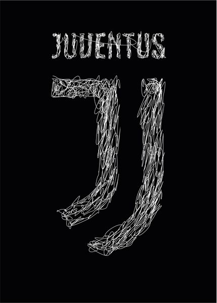 جاوا مرکزی 07 ژانویه 2019 آرم Juventus در هنر نقاشی