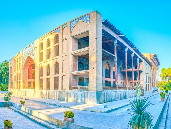 اصفهان ایران 19 اکتبر 2017 کاخ بزرگ چهل ستون یکی از زیباترین است که برای پذیرش های رسمی شاه شاه و x27 ساخته شده است در 19 اکتبر در اصفهان