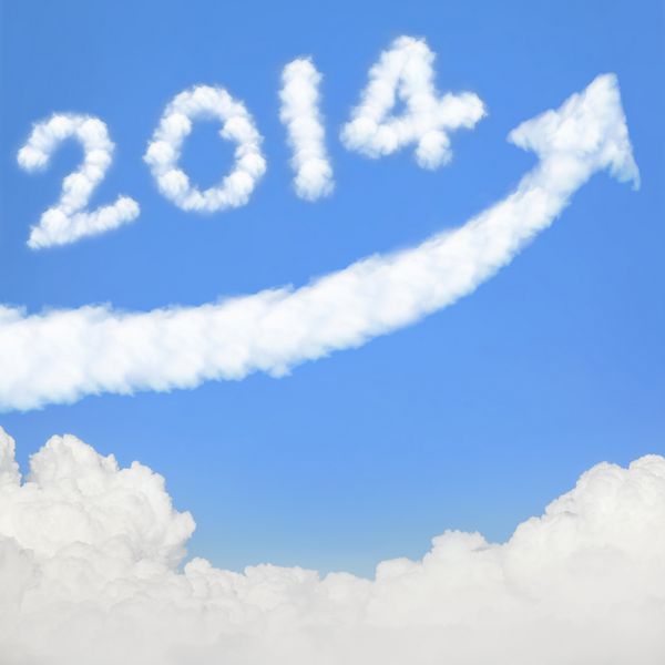 سال نو مبارک 2014 برو برو برو برو ابر سفید و آسمان آبی در روز آفتابی