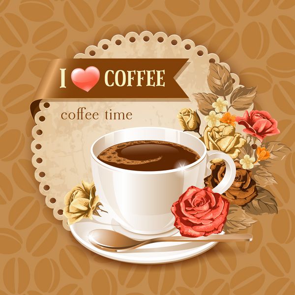 قالب کارت قهوه برای رستوران بار کافه