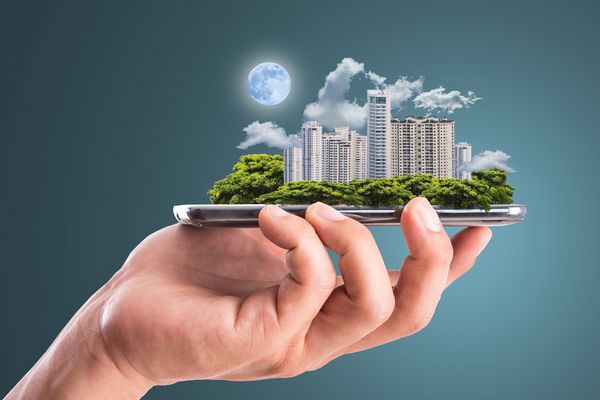 ساختمان هوشمند Cityscape تلفن هوشمند را برای ساخت و شهر سبز خود بسازید