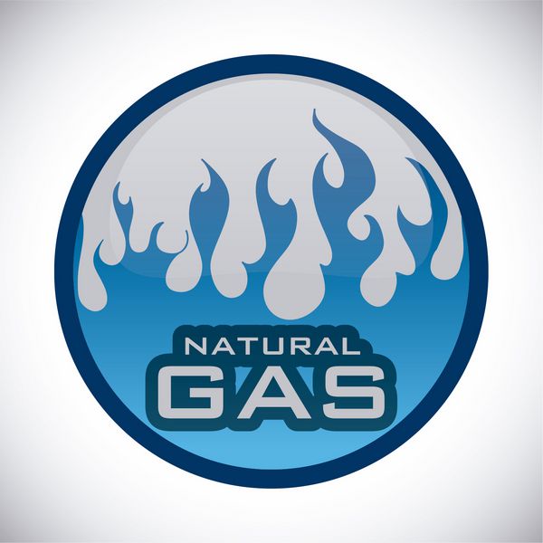 طرح گرافیکی طبیعی گاز تصویر برداری
