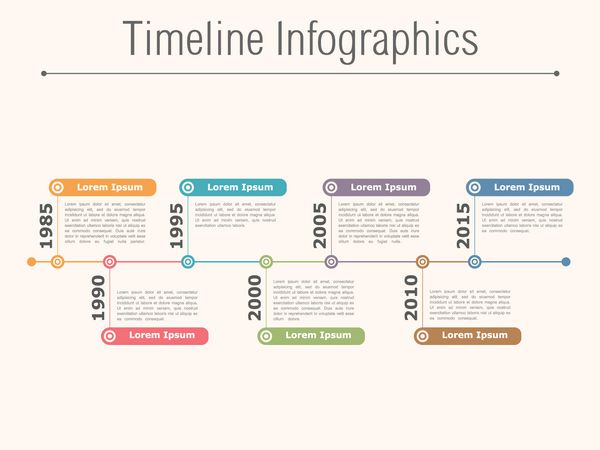 الگوی طراحی infographics گاهشمار تصویر برداری eps10