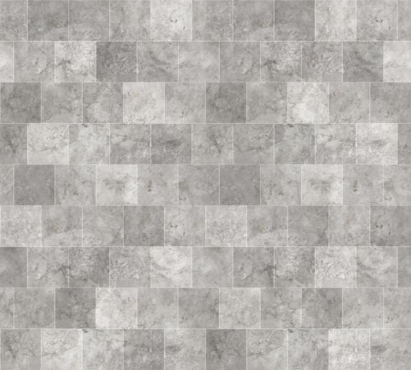 بافت کاشی سنگ مرمر یکپارچه خاکستری با خط مشترک سفید