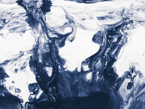 پس زمینه رنگی انتزاعی خلاق آبی تصویر زمینه بافت نقاشی اکریلیک روی بوم هنر مدرن هنر معاصر